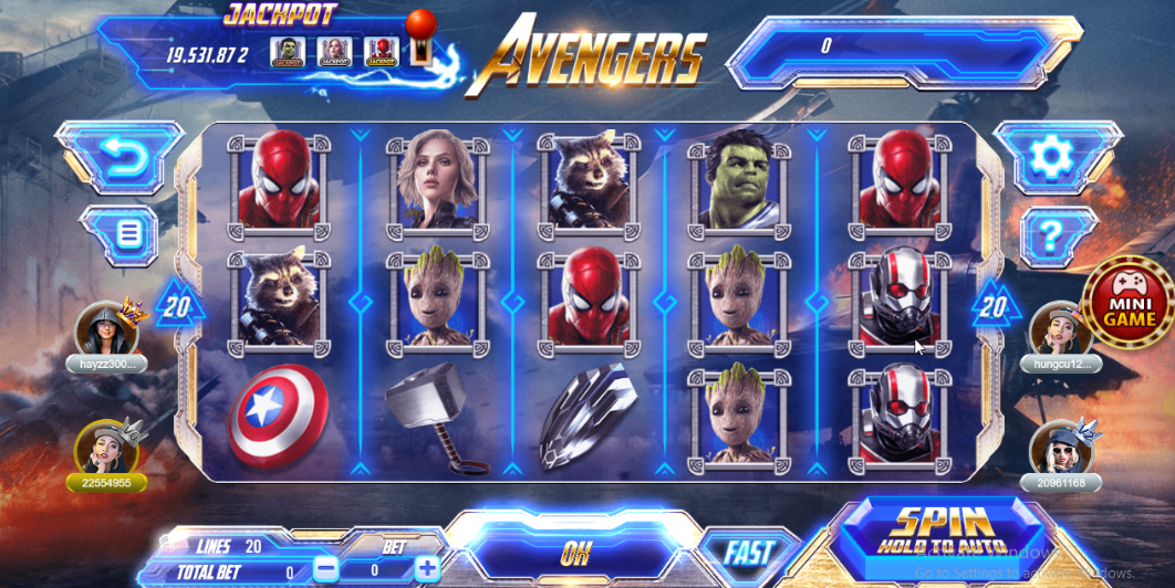 Trải nghiệm Game Avenger tại 68 Game bài.